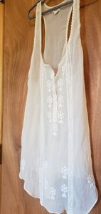 Aerie sheer racerback tank with embroidered